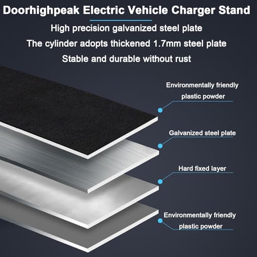 Support de borne de recharge électrique extérieur avec colonne robuste et socle - 6