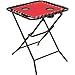 SIM SUPPLY Outdoor Expressions Red 18 in. Square Steel Folding Side Table - 1 Each