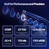 XREAL 1S AR/XR Glasses, 500 Virtual Screen Smart Glasses with 52 FOV, Native 3DoF, REAL 3D, Powered by X1 Chip, Supports All USB-C DP Devices Including iPhone 17/16 and Handhelds, like ROG/SteamDeck