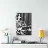 Black And White Vinyl Music Record Art Canvas Poster Wall Art Decor Print Picture Paintings for Living Room Bedroom Decoration 8" L X 12" W #5