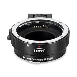 JINTU EF-EOS M Auto-Focus AF Lens Mount Adapter Converter ring for Canon EF/EF-S Lens to Canon EOS-M (EF-M Mount) Mirrorless Camera EOS M M1 M2 M3 M5 M6 M50 M100 M200