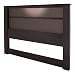 South Shore Gloria Headboard with Lights, King 78-Inch, Chocolate Brown & Zebrano