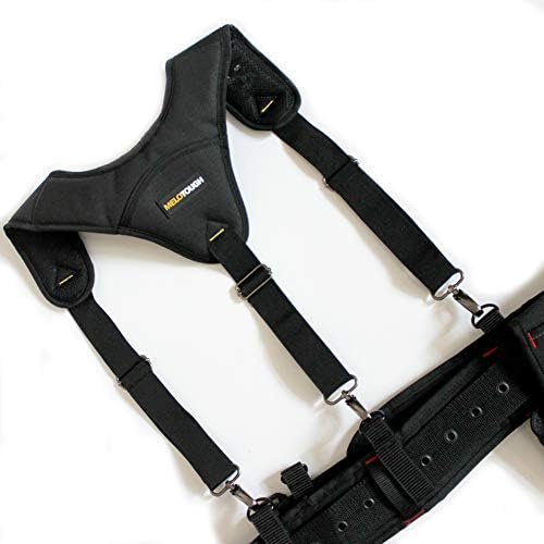 MELOTOUGH Tool Belt Suspender 3 point padded suspenders plus 3 pack suspender loop