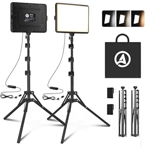 Arsoer AB-12L2P 2er-Pack LED Dauerlicht Set