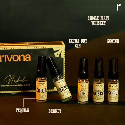 Image of Rivona Perfume Shot Trial Pack | Long-Lasting Perfume Sprays for Men & Women | Travel-Friendly Fragrance Set | Floral, Fruity & Fresh Scents | Ideal for Gifting & Daily Use | Set of 5 (5ml each)