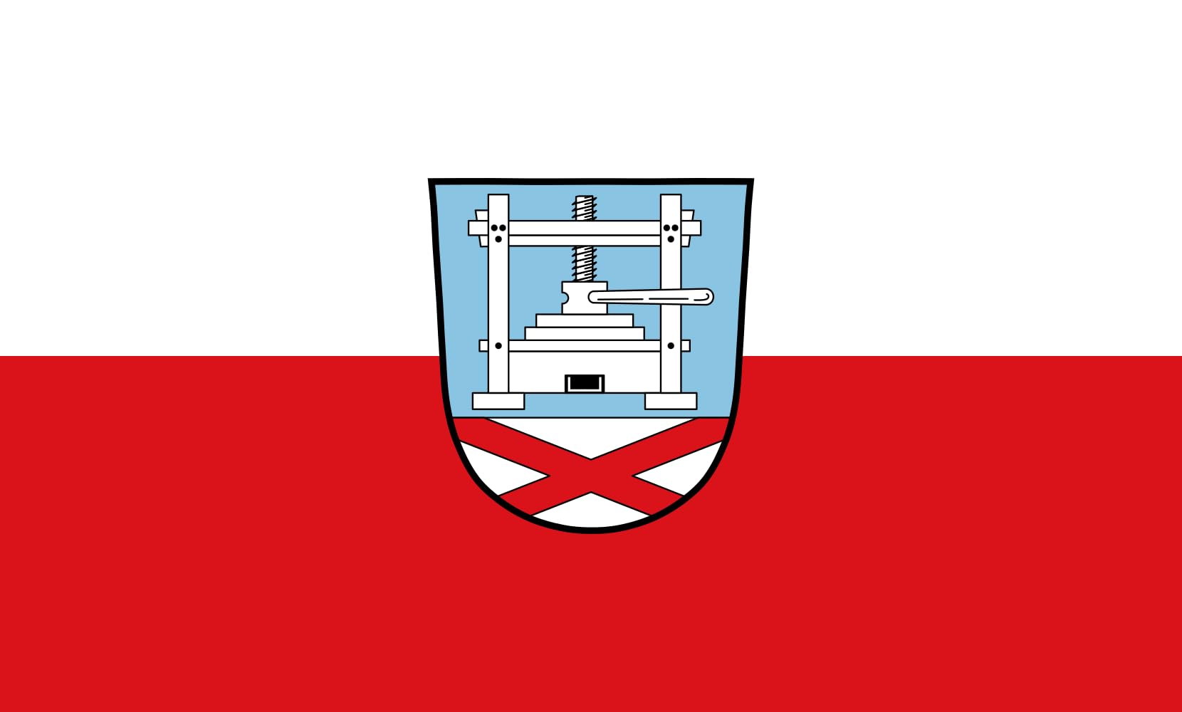 Drapeau paysage Retzstadt 90x150cm pour mât extérieur de grand format 1.35m²