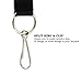 Autism Awareness Love Puzzle Piece Lanyard Keychain and ID Holder with Detachable, Breakaway Buckle for Keys or Badge | Polyester Necklace (Black, Regular)