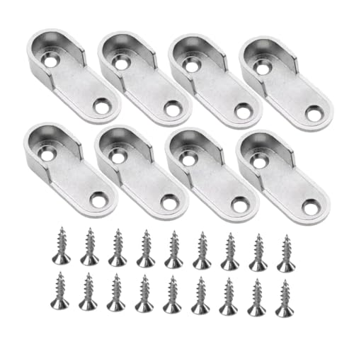 SAFIGLE Supporto per Asta Armadio Resistente Supporto Terminale per Asta Facile da Installare per Uso Domestico e Commerciale per Appendere Vestiti e Asciugamani