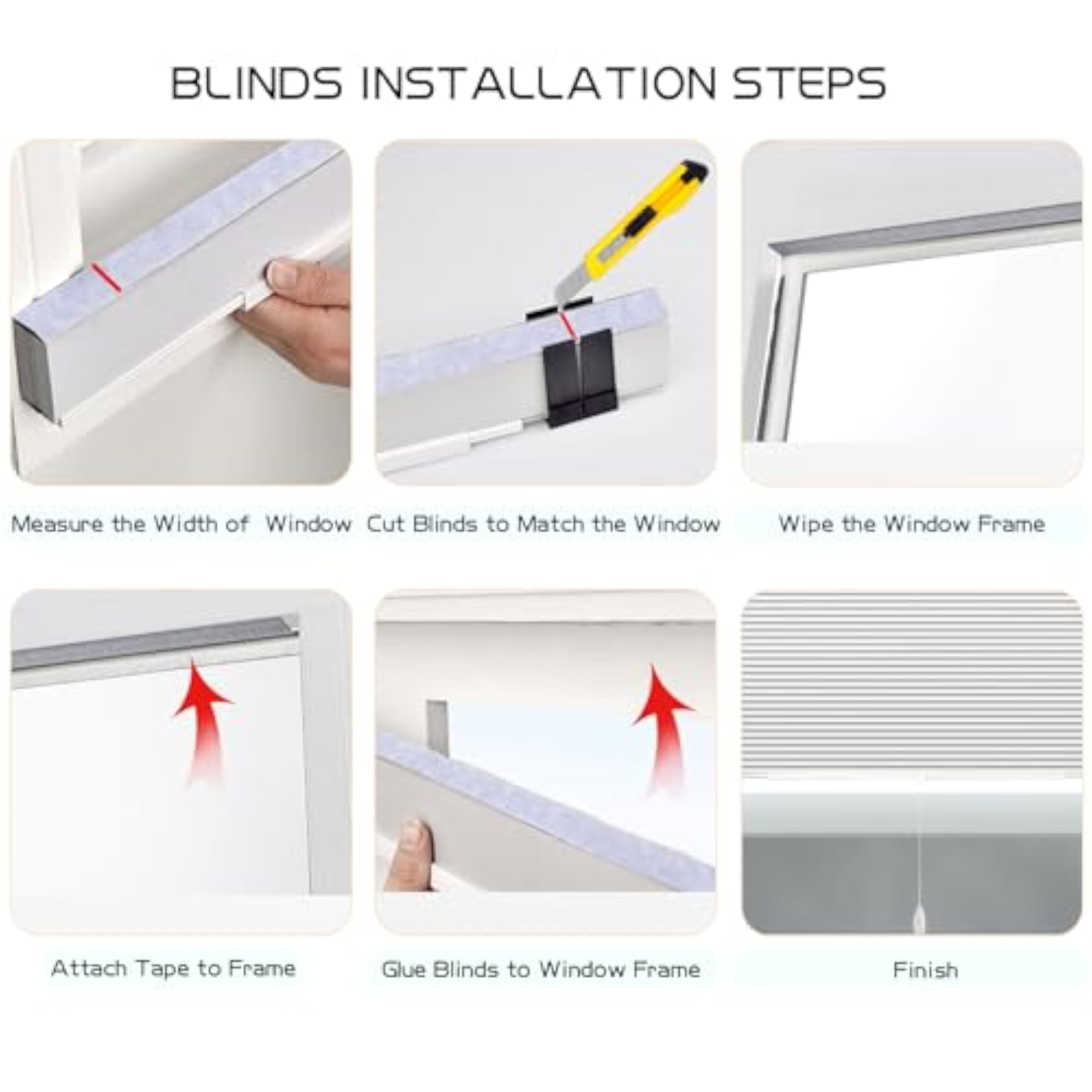 Window Blinds Pull Down No Drilling Non Woven Blinds
