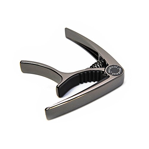 U/K Capo de guitare acoustique à changement rapide Noir - Les Beatles, Paul McCartney, John Lennon, RIngo Starr, George Harrison U/K Capo de guitare acoustique à changement rapide Noir