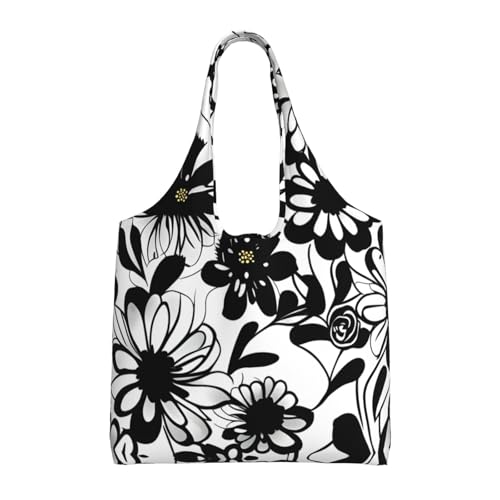 Sac fourre-tout en toile imprimé floral idée cadeau fête des mères