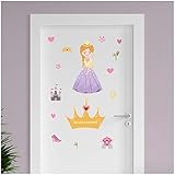 Personalisierbarer Türaufkleber; Wählen Sie aus 3 verschiedenen Größen (210x200, 525x500 und 1050x1000 mm), 5 verschiedenen Schriftarten und 18 einzigartigen Designs