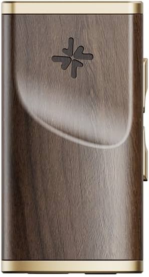 Amplificador de audífonos portátil DAC FiiO/Snowsky Melody con salidas para audífonos de 4.4mm y 3.5mm, soporta DSD256, EQ paramétrico de 10 bandas para Android/iOS/Mac/Windows (nogal)