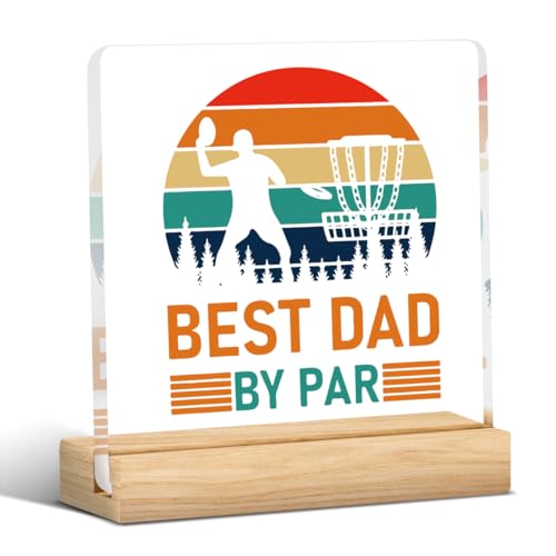 Best Dad By Par Acrylic Desk Sign