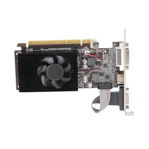 Yanmis PC Graphics Card GT610 1GB DDR3 with Fan for Desktop PC, Silence PCB - Image 2