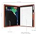 Konper Classic Padfolio/Junior Portfolio Folder Case, Business A5 Binder Organizer Notepad for Men Women, 5 x 8 Writing Pad Included, Orange