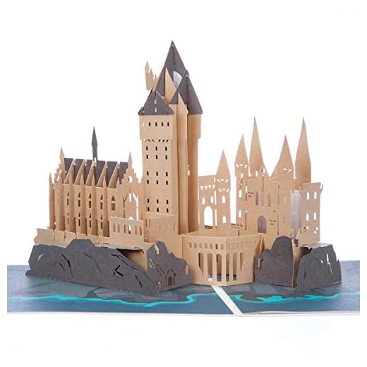 Cardología - Tarjeta emergente del castillo de Hogwarts | Tarjeta de cumpleaños de Harry Potter | Mercancía del Mundo Mágico con licencia oficial (Castillo de Hogwarts)
