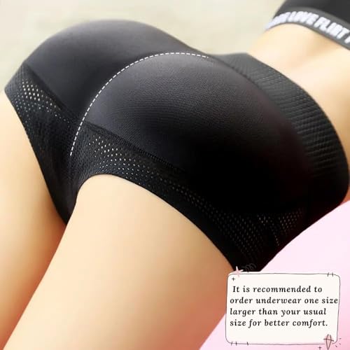 Image of Women's 2pcs Butt Lifter Padded Panties High Waisted Hip Enhancer Shapewear Seamless Control Boy Shorts