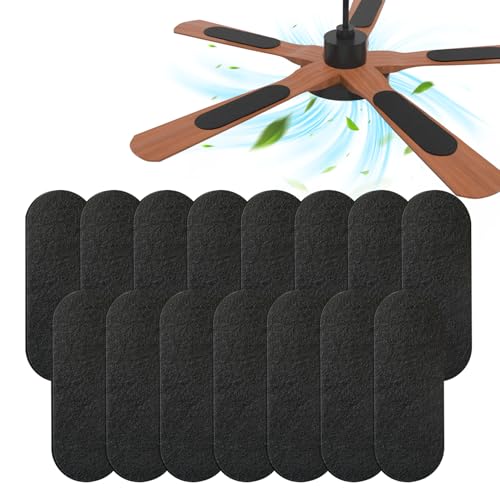 Niifawh 15pcs Ceiling Fan Filters for Blades Easy-Stick Strong Fixity Activated Coconut Carbon Fan Filter for Ceiling Fan, Universal Fan Blade Air Fresh Purifier Cat Litter Box Filter, Black- Niifawh 15pcs Ceiling Fan Filters for Blades Easy-Stick Strong Fixity Activated Coconut Carbon Fan Filter for Ceiling Fan, Universal Fan Blade Air Fresh Purifier Cat Litter Box Filter, Black-