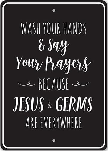 Say Your Prayers Sign, Inspirational Sign, Faith Wall Decor Metal Sign