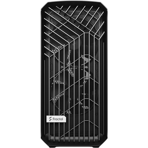 Image of Fractal Design Torrent Black - Light Tint Tempered Glass Side Panel - Open Grille for Maximum air Intake - Two 180mm PWM and Three 140mm Fans Included - Type C - ATX Airflow Mid Tower PC Gaming Case