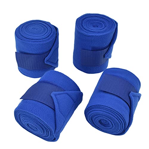 Gavigain 4Pcs Horse Leg Wrap,Horse Leg Warp Hoop and Loop Fastener Guard Soft Set Kit Flexible Straps Horse Wrap for Dog Cow Cat