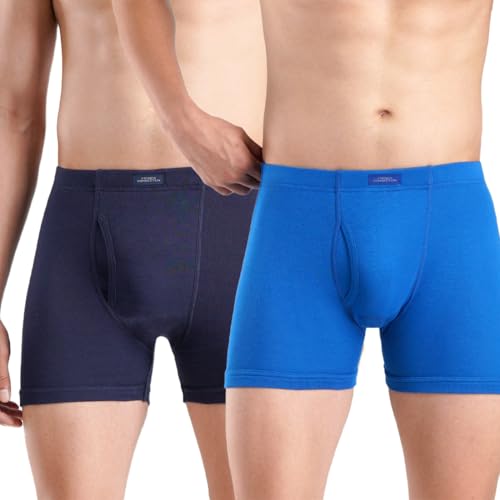 Image of French Connection Regal Oxford,Men's Long Trunks Pack of 2