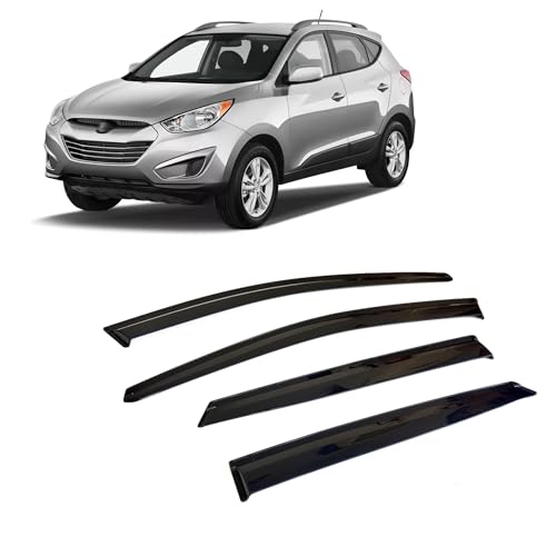 Déflecteurs de pluie Hyundai Ix35 anti-buée et réduction du bruit d'air en conduite