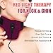 Tamthna Red Light Therapy for Neck - Rechargeable Infrared Red Light Therapy Belt, Portable Infrared Light Therapy Neck Wrap for Body Hands Feet Knee Pain Relief (Red)