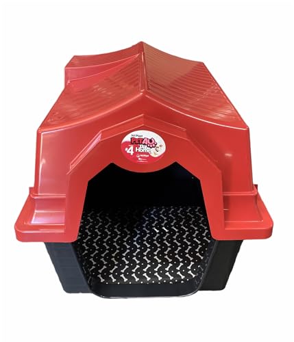 Casa de Cachorro Jelplast N°4 Casinha Para Cães Vermelha