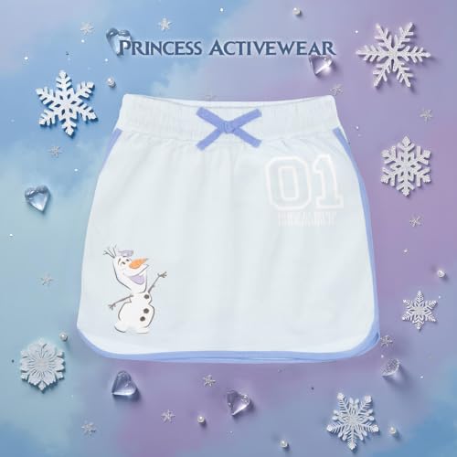 Image of Disney Princess, Lilo and Stitch, Minnie Mouse, Moana and Frozen Girls 2-Piece Sets - Short Sleeve T-Shirt and Skort for Kids
