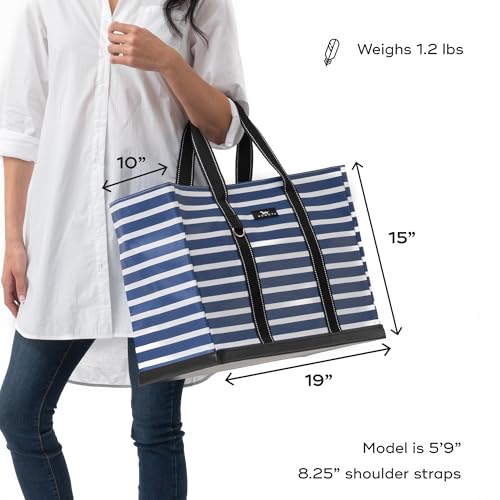 Image of SCOUT Original Deano Tote - Durable Lightweight Open Top Beach, Pool & Lake Bag, Inside Zip Pocket, Folds Flat
