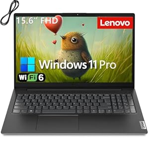 Lenovo 15.6″ FHD Laptop Computer for Business and Student, Intel Dual Core Processor, 32GB DDR4 RAM, 1TB PCIe SSD, WiFi 6, BT 5.2, Type-C, HDMI, Numeric Keypad, Black, Windows 11 Pro, Wendbo Cable