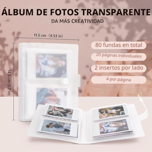 Kit de accesorios de fotos 2x3 con álbum y marcos para Instax Mini 12 2