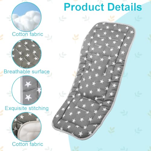 AOGOE Universelle Kinderwagenmatratze, Einseitig Sitzauflage Weiche Kinderwageneinlage für alle Jahreszeiten, 10 Löcher Bollerwagenmatte kompatibel mit den Meisten Kinderwagen