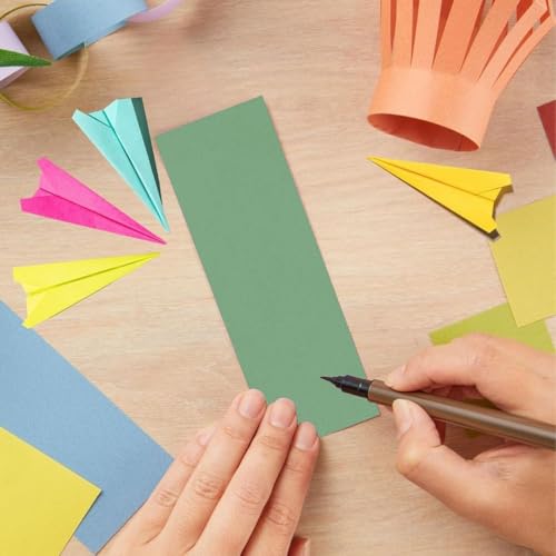 Image of CVANU Premium A4 Color Paper Sheets Moscow Matcha Tea 120 GSM Color Art Papers for Kids DIY Arts and Crafts| Scrapbooking| Card Making (Pack of 50)