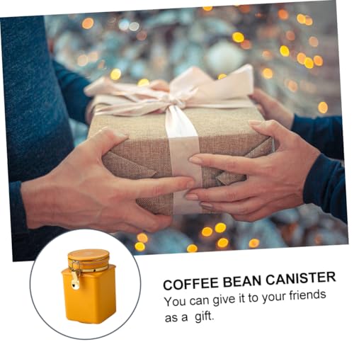 Contenedor hermético para granos de café FUOYLOO naranja miniatura 3