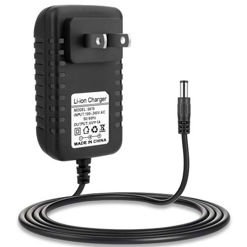 Crazepony 6V Battery Charger for Ride On Toys, 6 Volt 1A Battery Charger for Kids Ride On Toys Car SUV Kid Trax Toddler Quad