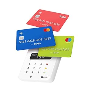 Lettore di carte SumUp Air per pagamenti con carta di debito, credito, Apple Pay, Google Pay. Dispositivo portatile contactless – avvicina soltanto la carta, il telefono o in modalità Chip & Pin