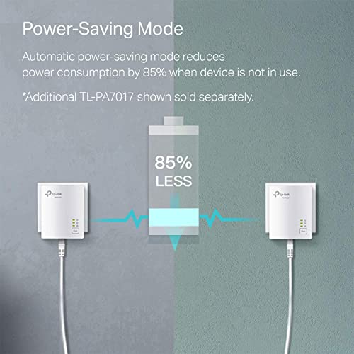 TP-Link AV1000 Powerline Ethernet Adapter - Nano Size, Gigabit Port, PlugPair&Play, Ethernet Over Power, Power Saving Mode, Network Adapter, 𝐀𝐝𝐝-𝐨𝐧 𝐔𝐧𝐢𝐭 (TL-PA7017) - image 4