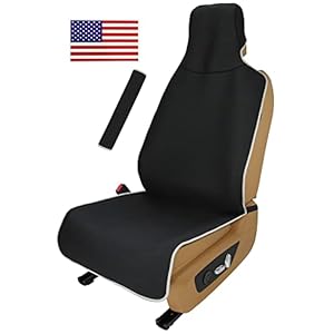 Waterproof Neoprene Car Seat Cover, Sweatproof Non-Slip Seat Protector, Universal Fit for Front Bucket or Rear Bench Seat of Cars, SUVs, Vans, Trucks, Compatible with Airbags and Armrests