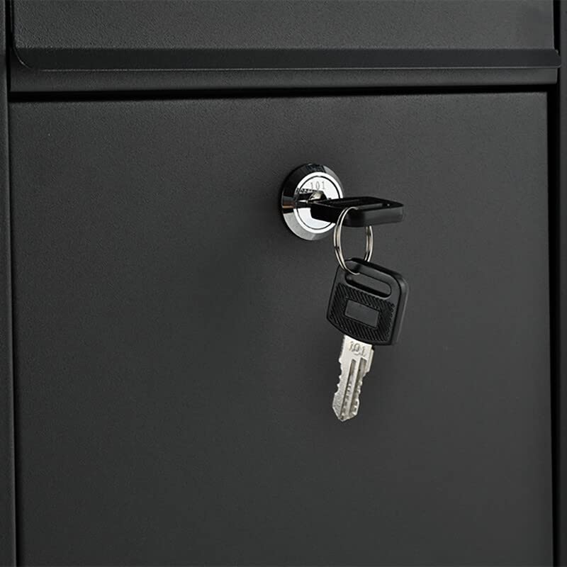 Brievenbus Wand Hangend - Maxozo Letry - Postbus Mailbox - Wandbrievenbus - Aluminium - Zwart - Afbeelding 5