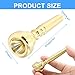 Piutouyar 7C Trumpet Mouthpiece, Brass Trumpet Mouthpiece Replacement Gold Plated Trumpet Instrument Accessories for Beginners, Professionals Players