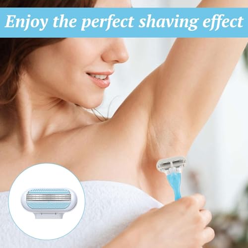 Ve-nus Rasierklingen Damen, 12 Stück Rasierklingen Damen, Rasierkl ingen Ven-us, V-enus Rasierer Da men, 3 Von Schutzkissen Umgebene Klingen, Die Sich Der Körperkontur Anpassen