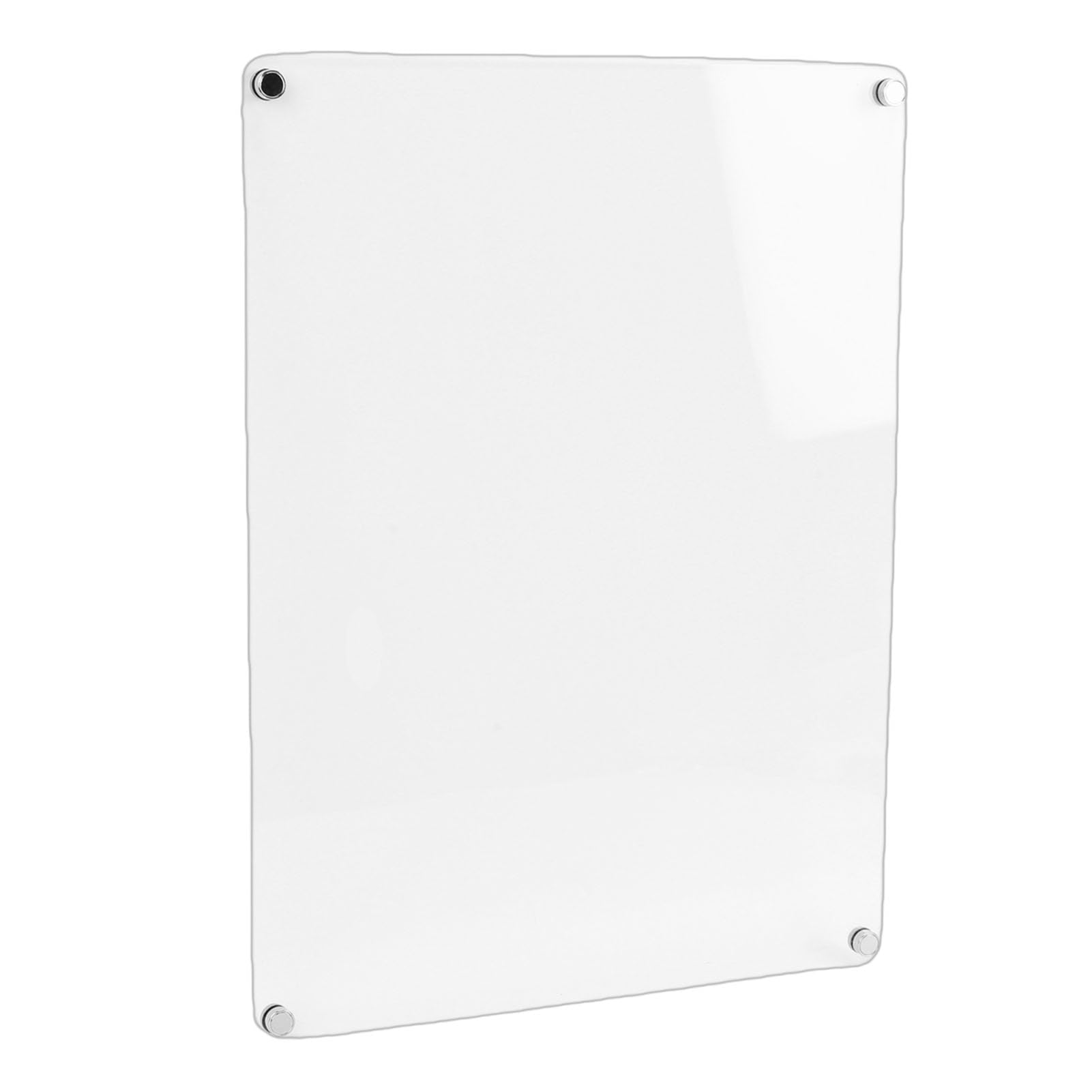Pizarra blanca magnética acrílica de 15,7x11,8 pulgadas transparente para nevera 7