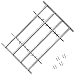 Produktbild vidaXL Fenstergitter mit Schrauben Ausziehbar Stahl 500-650mm Einbruchschutz