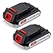 FirstPower LBXR20 3000mAh Replace for Black+Decker 20V MAX Lithium Battery LB20 LBX20 LST220 LBXR2020-OPE LBXR20B-2 LB2X4020 Cordless Tool Battery Extended Run Time 2-Packs