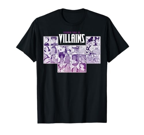 Disney Villains Periodic Table of Villains Group Shot T-Shirt Small