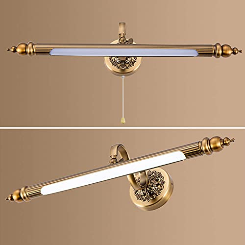 Lampe murale rétro dorée pour illuminer votre miroir de vanité - 6