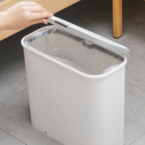 Caneca de basura con pedal y tapa para baño miniatura 3
